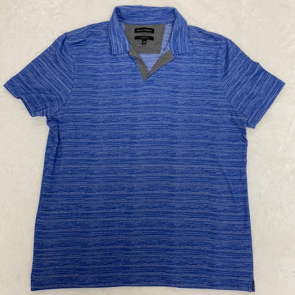 VGUC Banana Republic open collar polo shirt sz xl